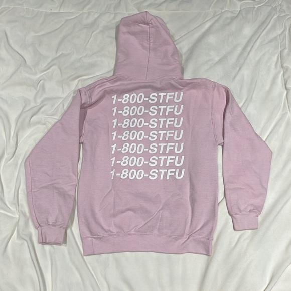 Jac Vanek Pink 1-800-STFU Hoodie - Picture 2 of 4